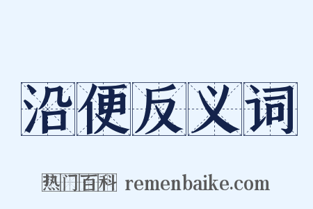 沿便反义词是什么意思的图片